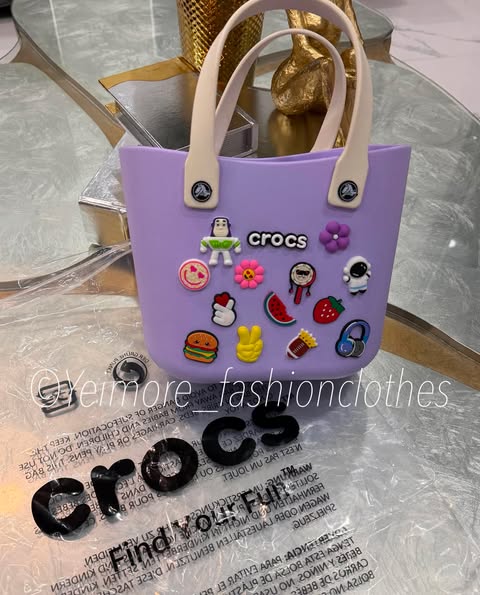 Lilac Croc tote