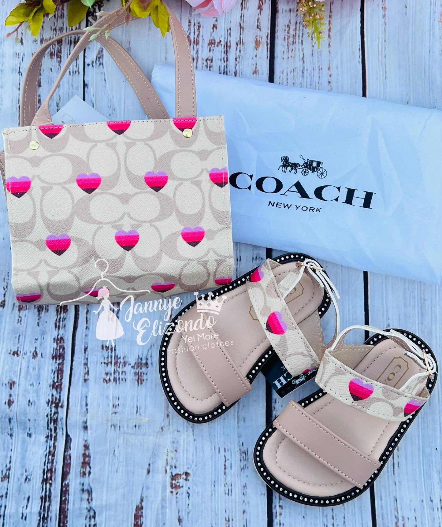 Set bolsa y sandalia