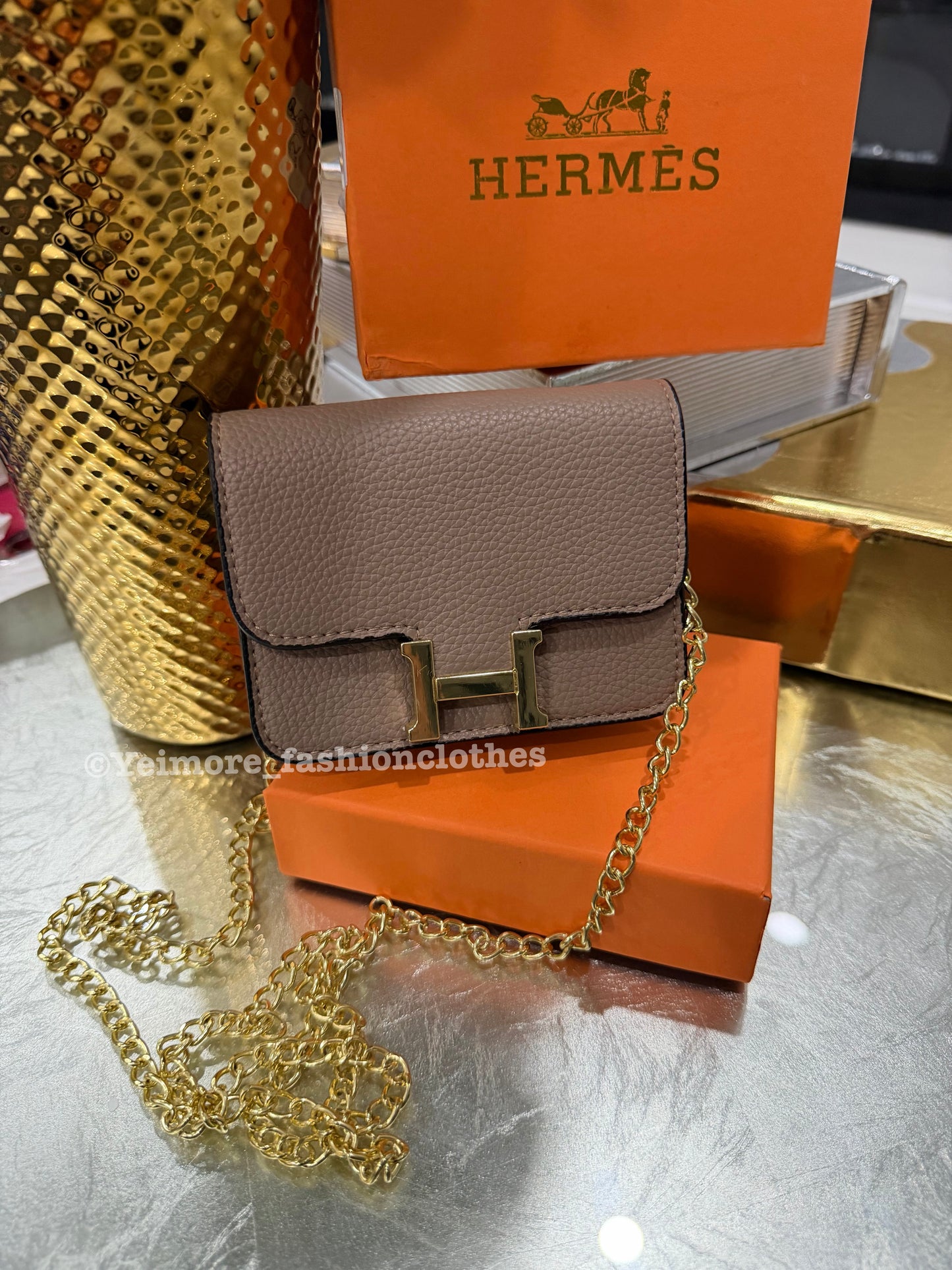 Mini Designer-Inspired Chain Bag β Includes Box