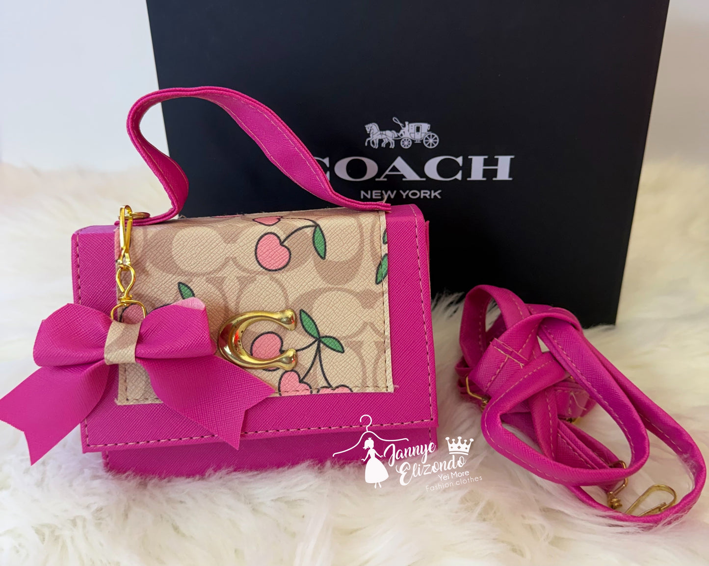 Cherry coach purse