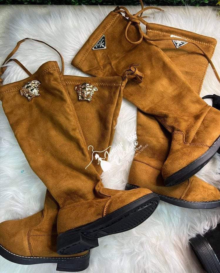 girls suede over-the-knee boots