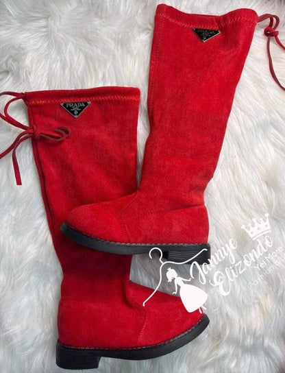 girls suede over-the-knee boots