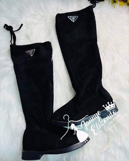 girls suede over-the-knee boots