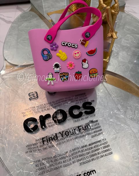 Pink Croc tote