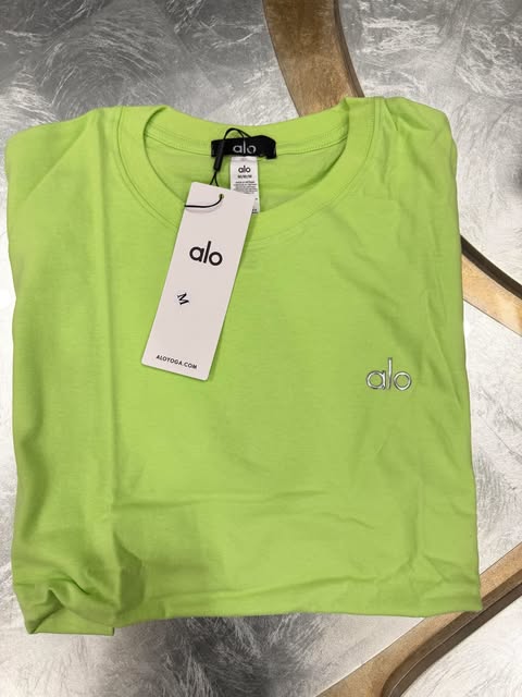 Lime green alo blouse