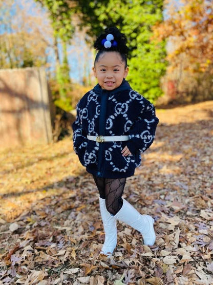 Thick and Warm Girls’ Jacket, Perfect for Cold Days