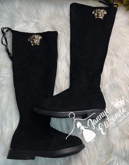 girls suede over-the-knee boots