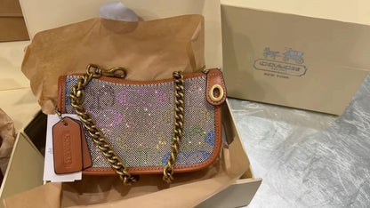 Purse (Great quality includes box, perfect crossbody size to fit your phone and your credit cards)