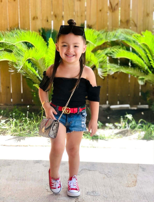 Kids belt with elastic