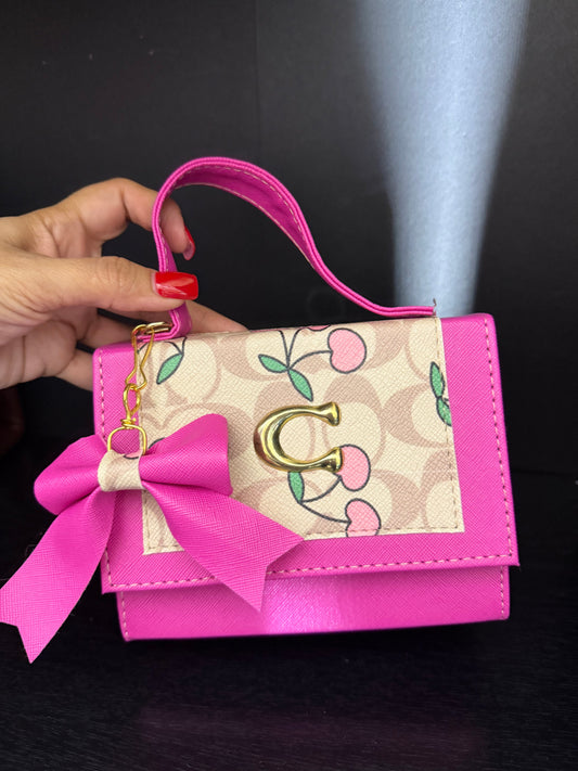 Cherry coach purse
