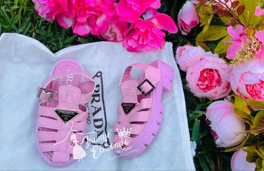 NOVEDAD DE VERANO 2025, sandalias de moda para niñas, suela suave y gruesa, tejido fresco