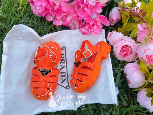 NOVEDAD DE VERANO 2025, sandalias de moda para niñas, suela suave y gruesa, tejido fresco