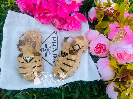 NOVEDAD DE VERANO 2025, sandalias de moda para niñas, suela suave y gruesa, tejido fresco