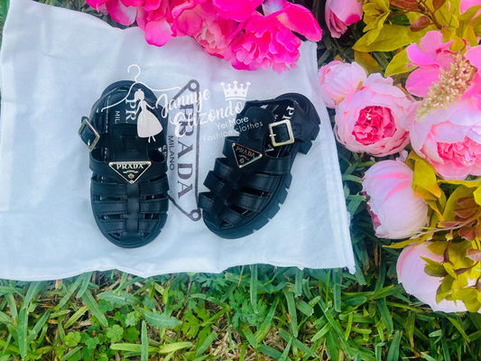NOVEDAD DE VERANO 2025, sandalias de moda para niñas, suela suave y gruesa, tejido fresco