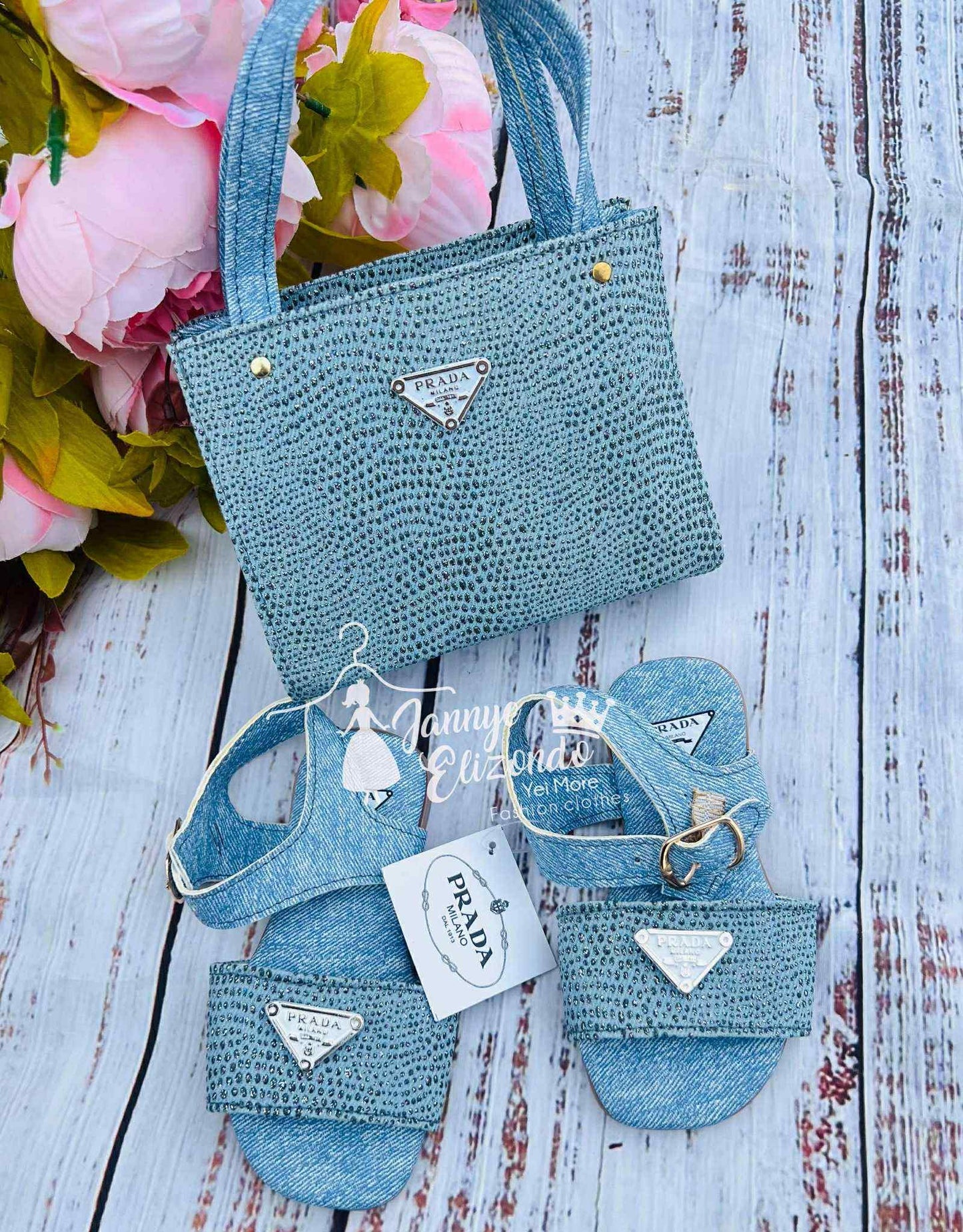 Set bolsa y niña