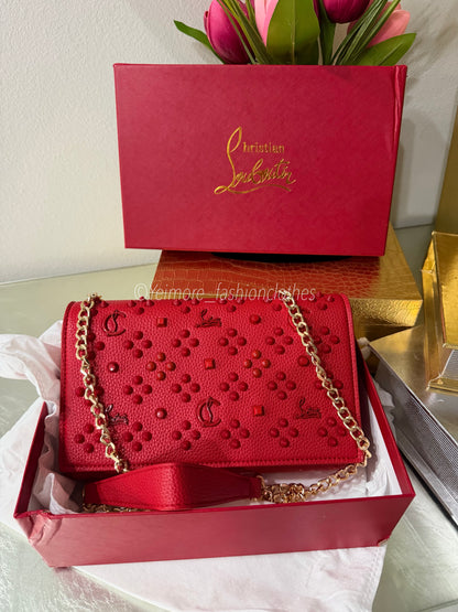 Red Elegance Crossbody (Include box )