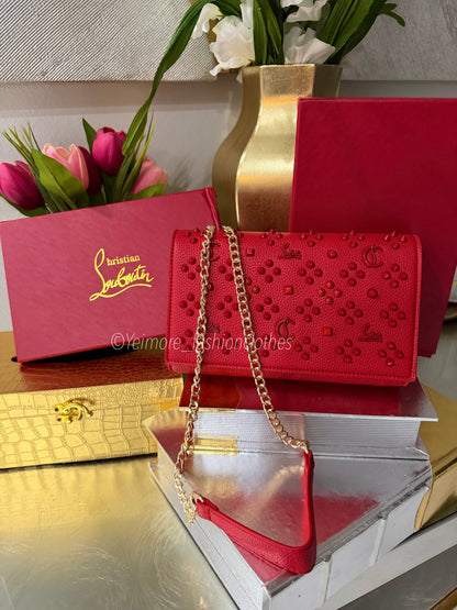 Red Elegance Crossbody (Include box )