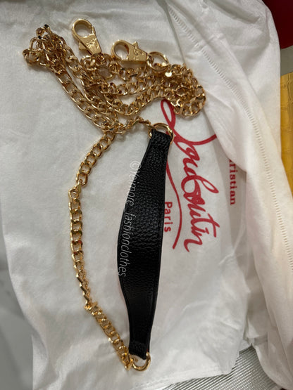 Noir Gold Chain Bag ( includes box )