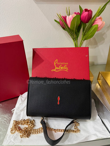 Noir Gold Chain Bag ( includes box )