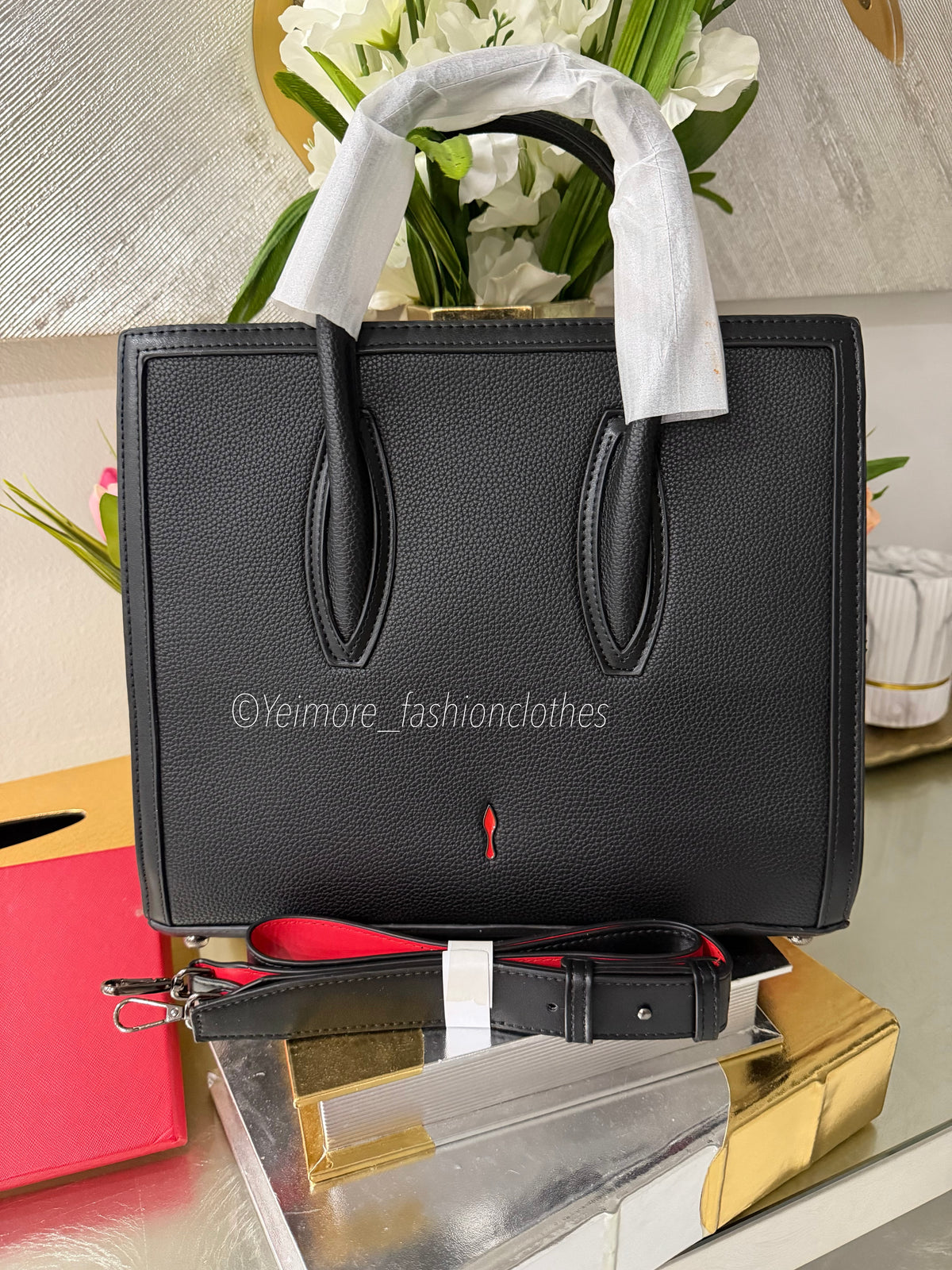 Black Elegance Tote – Bag Only Box not included.
