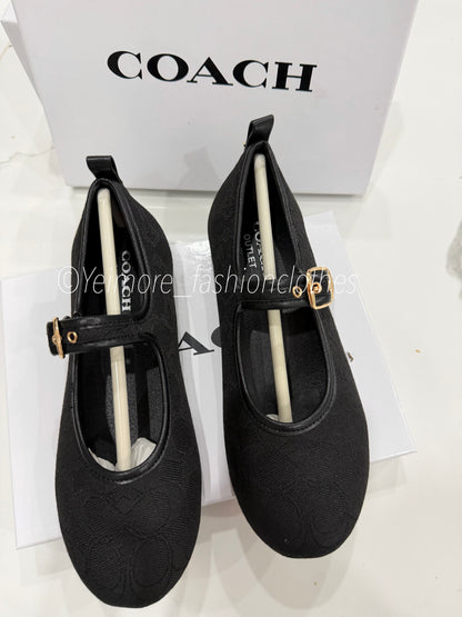 Girls flat ballet mirror quality shoes.  (box included)