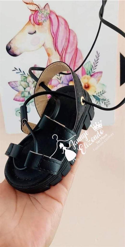 Lace up sandals